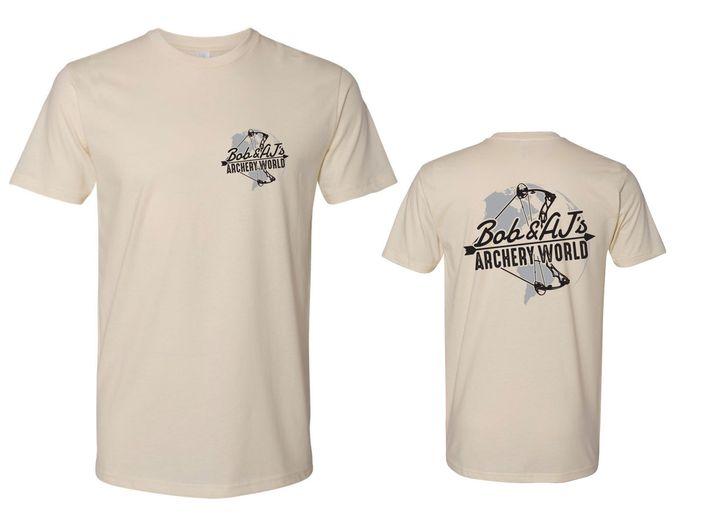 Bob And AJ Archery Men's Tee Black and Gray
