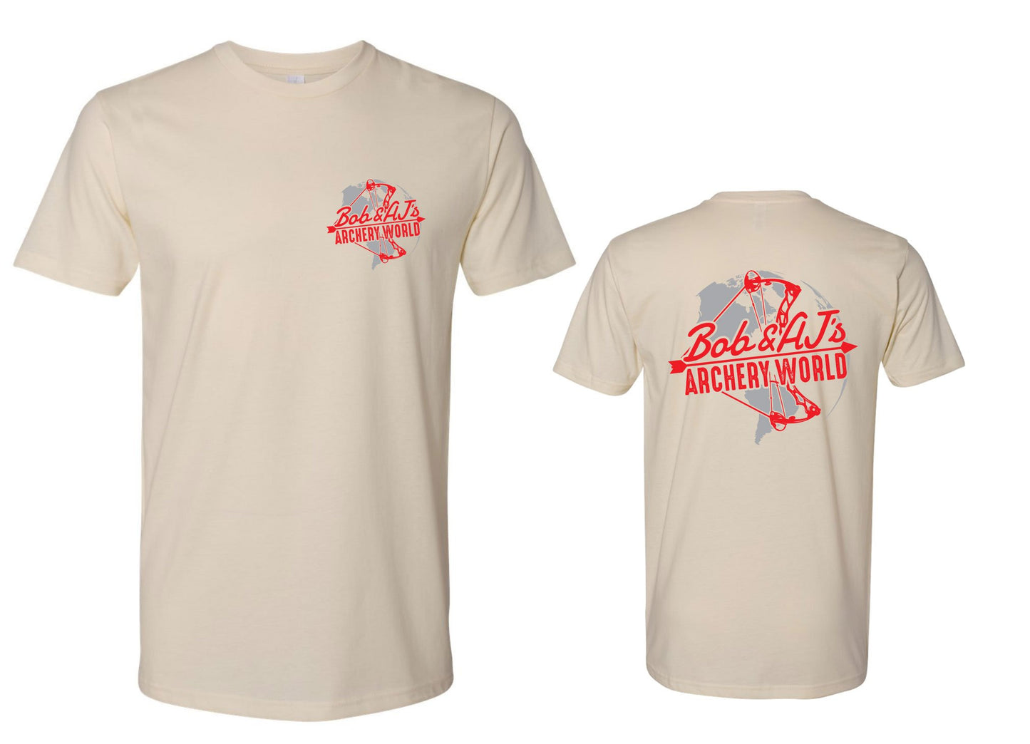Bob And AJ Archery Men's Tee Red and Gray