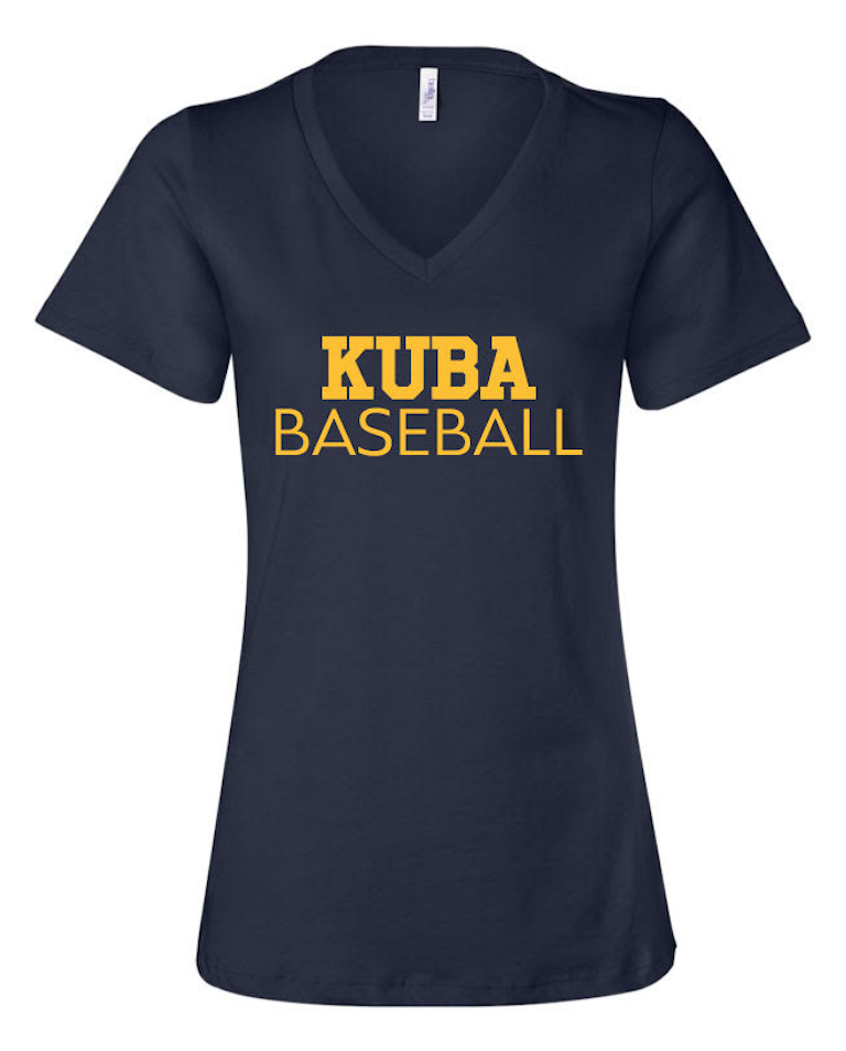KUBA Baseball Ladies Relaxed V-Neck