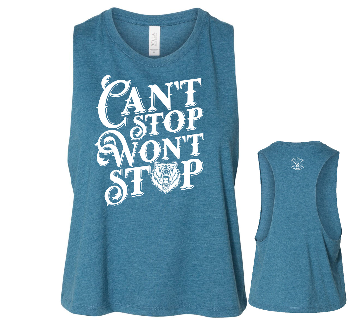 Black Bear Athletics Can't Stop Won't Stop Muscle Tank 6682