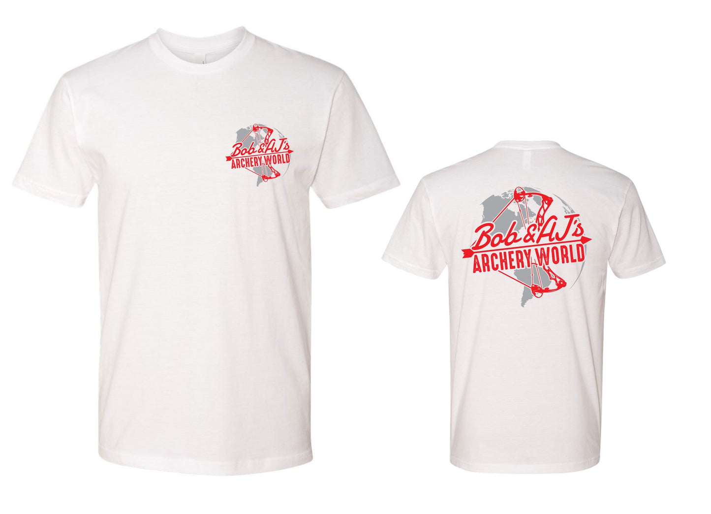 Bob And AJ Archery Men's Tee Red and Gray