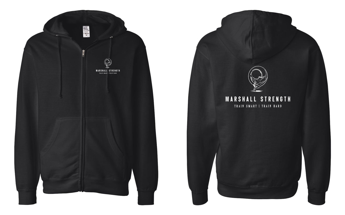 Marshall Strength Hooded Zip Up Sweatshirt SS4500Z
