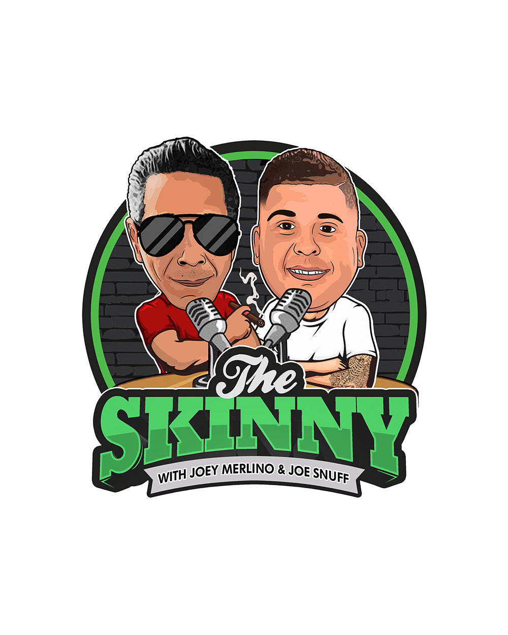 The Skinny Cartoon Joey Merlino & Lil Snuff Logo Clothing