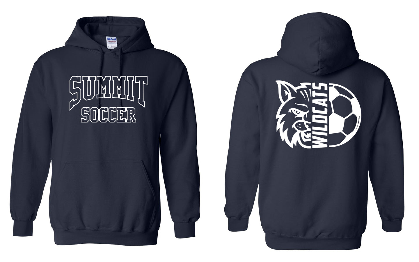 The Summit School Summit Wildcats Soccer Staff Unisex Heavy Blend™ Hooded Sweatshirt - 18500