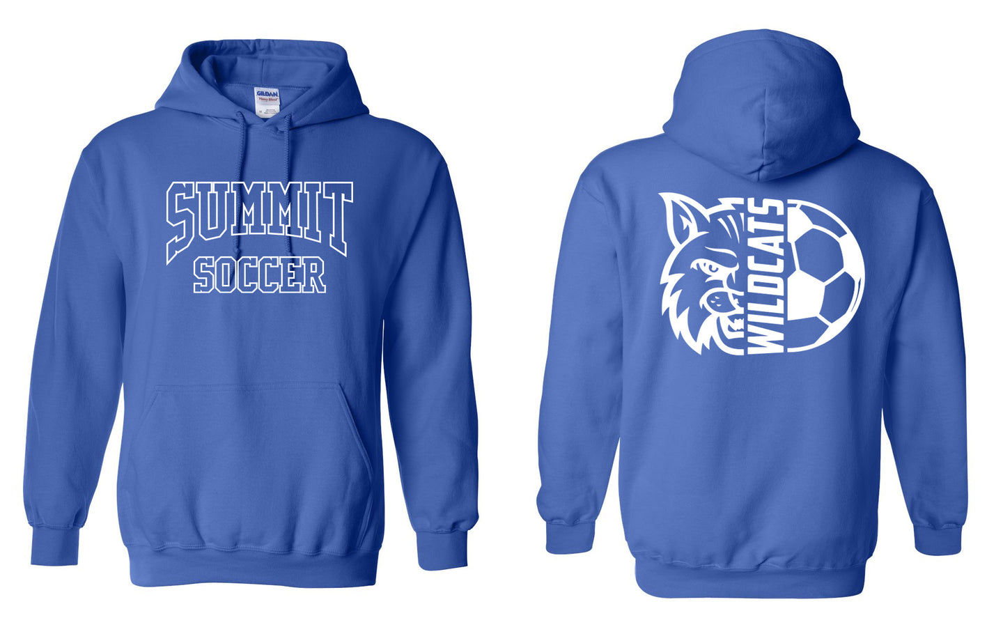 The Summit School Summit Wildcats Soccer Unisex Heavy Blend™ Hooded Sweatshirt - 18500