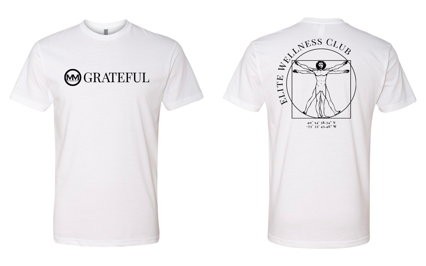 The Merkaba Method Grateful White Unisex Tee 6210