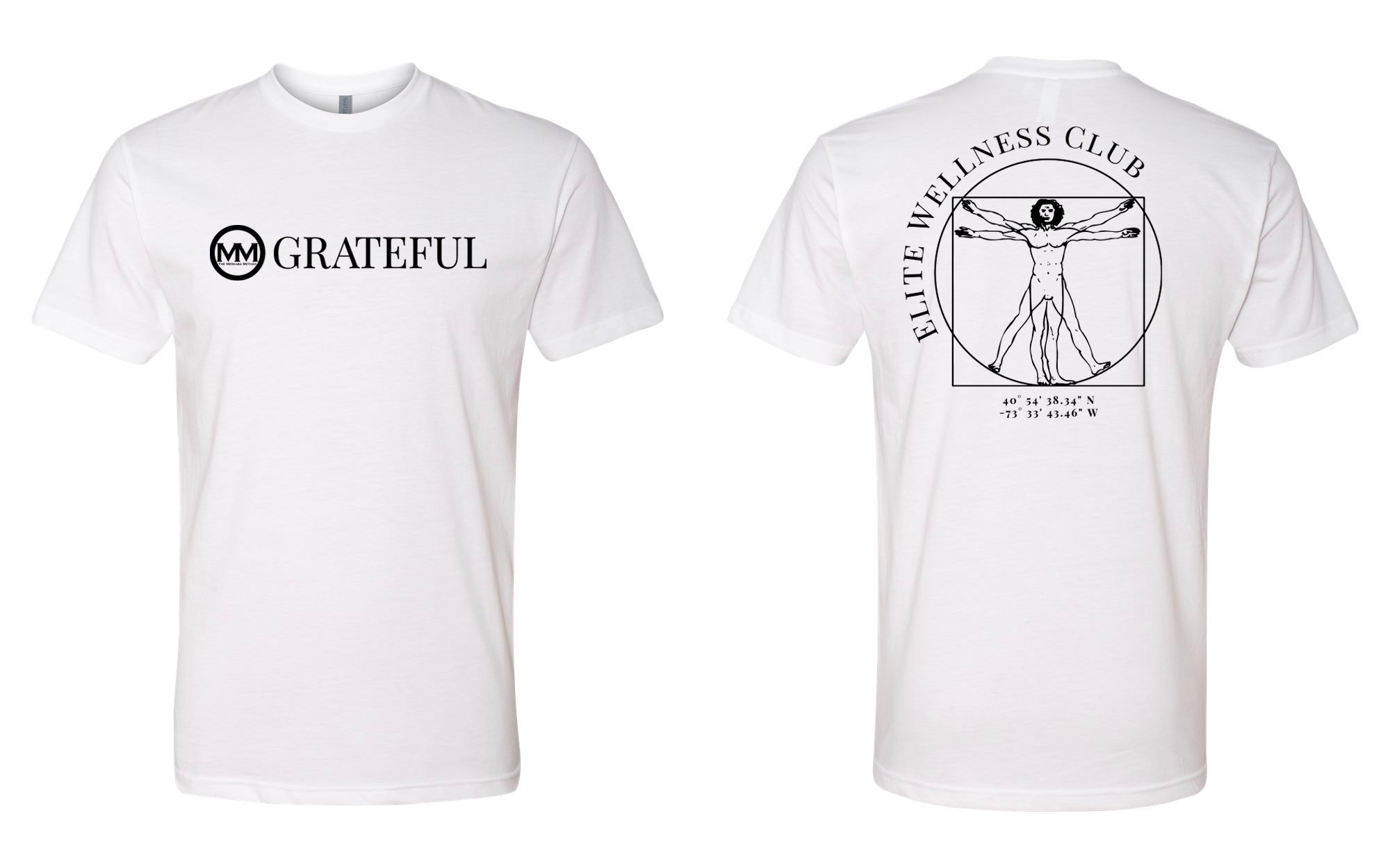 The Merkaba Method Grateful White Unisex Tee 6210
