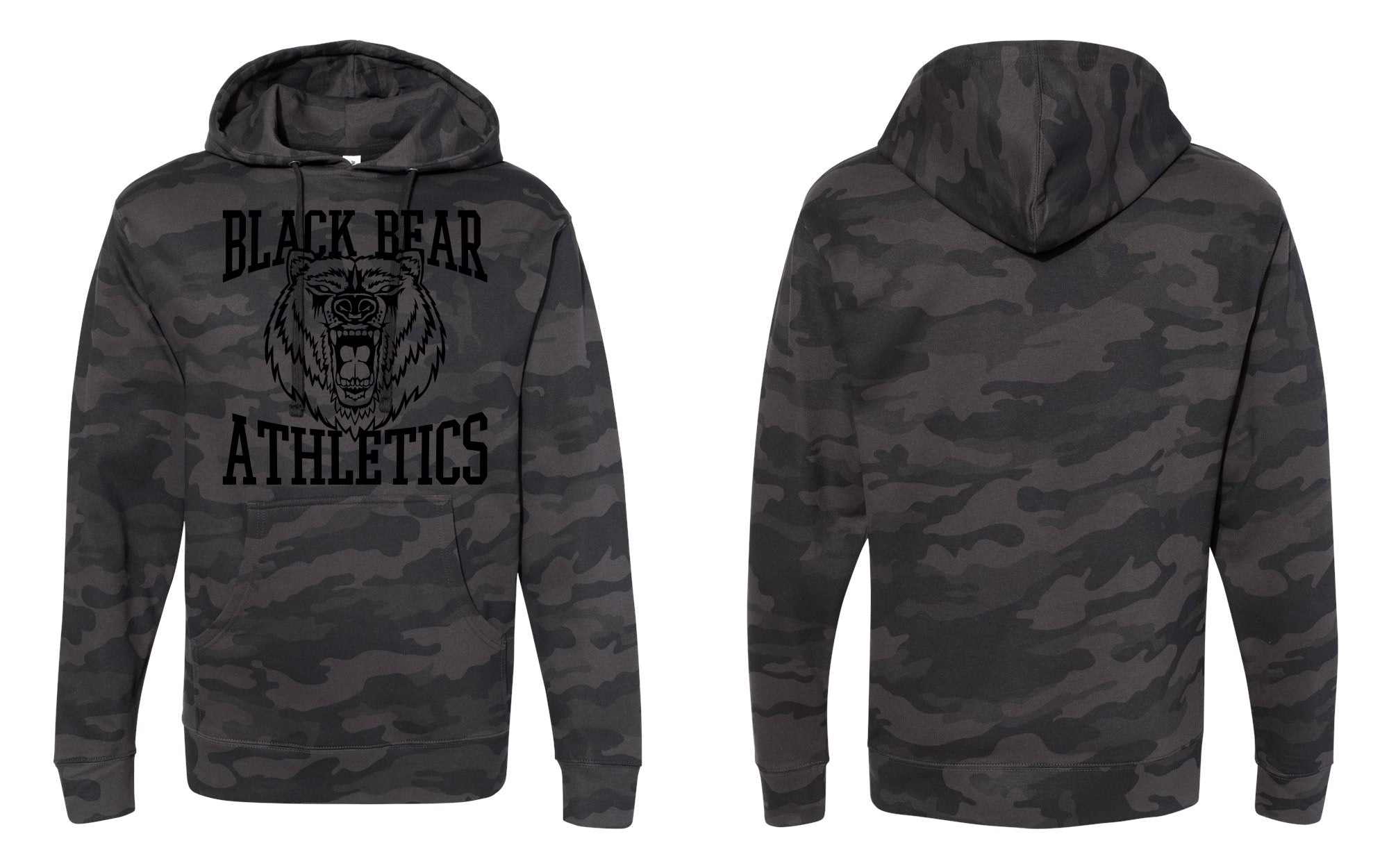 Black Bear Athletics New Bear Unisex Midweight Hooded Sweatshirt - SS4500