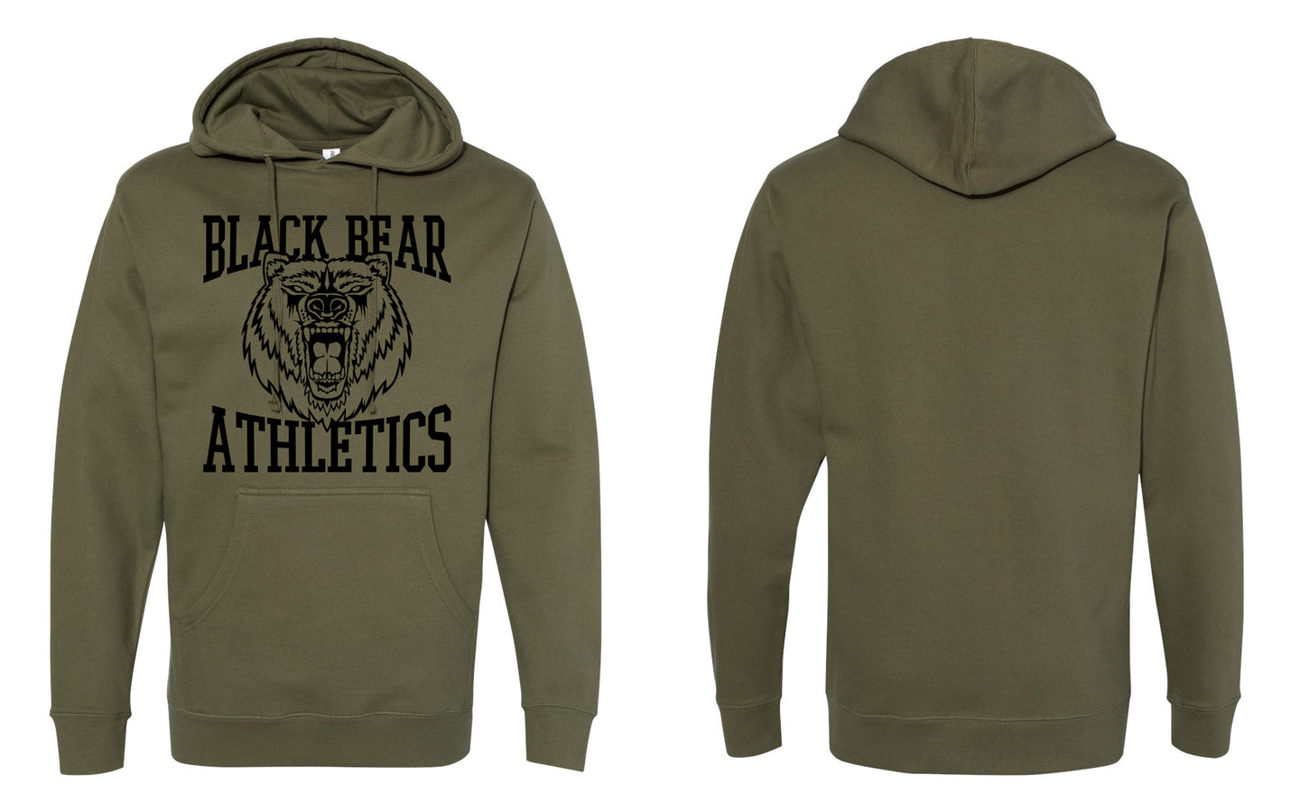 Black Bear Athletics New Bear Unisex Midweight Hooded Sweatshirt - SS4500