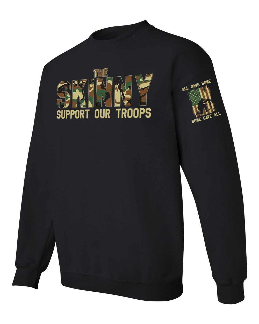 The Skinny Camo Support Our Troops Clothing