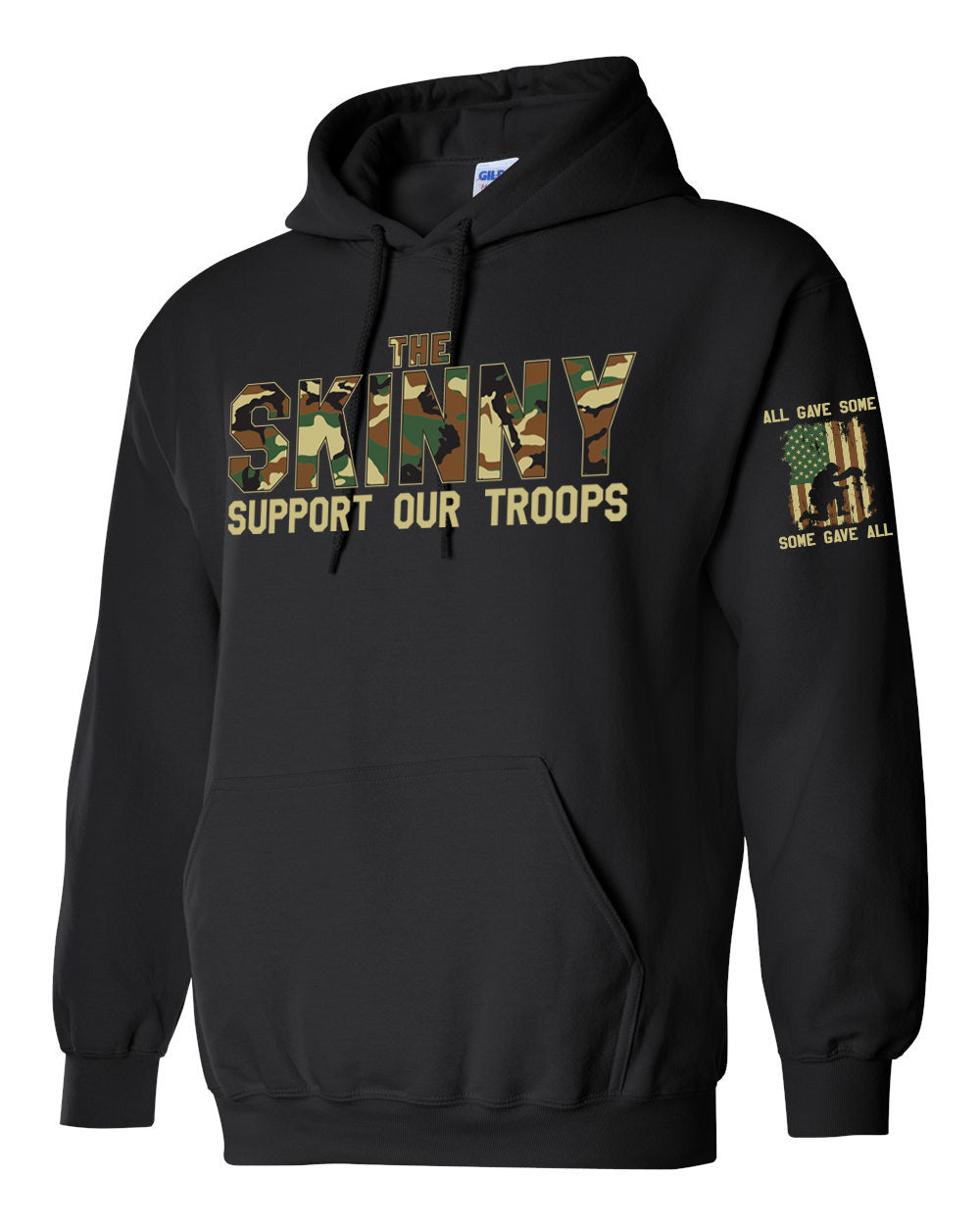 The Skinny Camo Support Our Troops Clothing