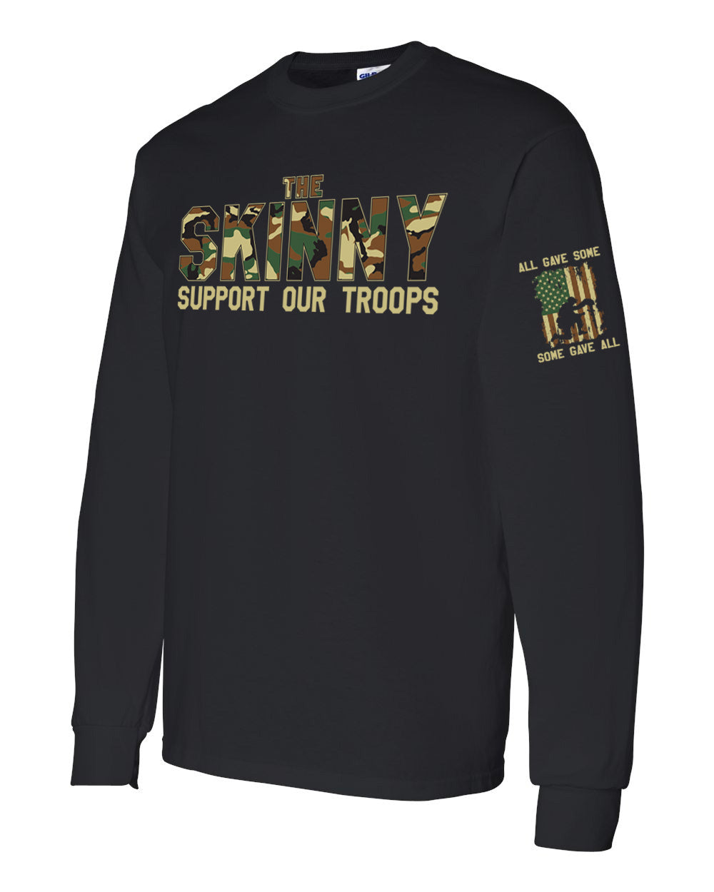 The Skinny Camo Support Our Troops Clothing