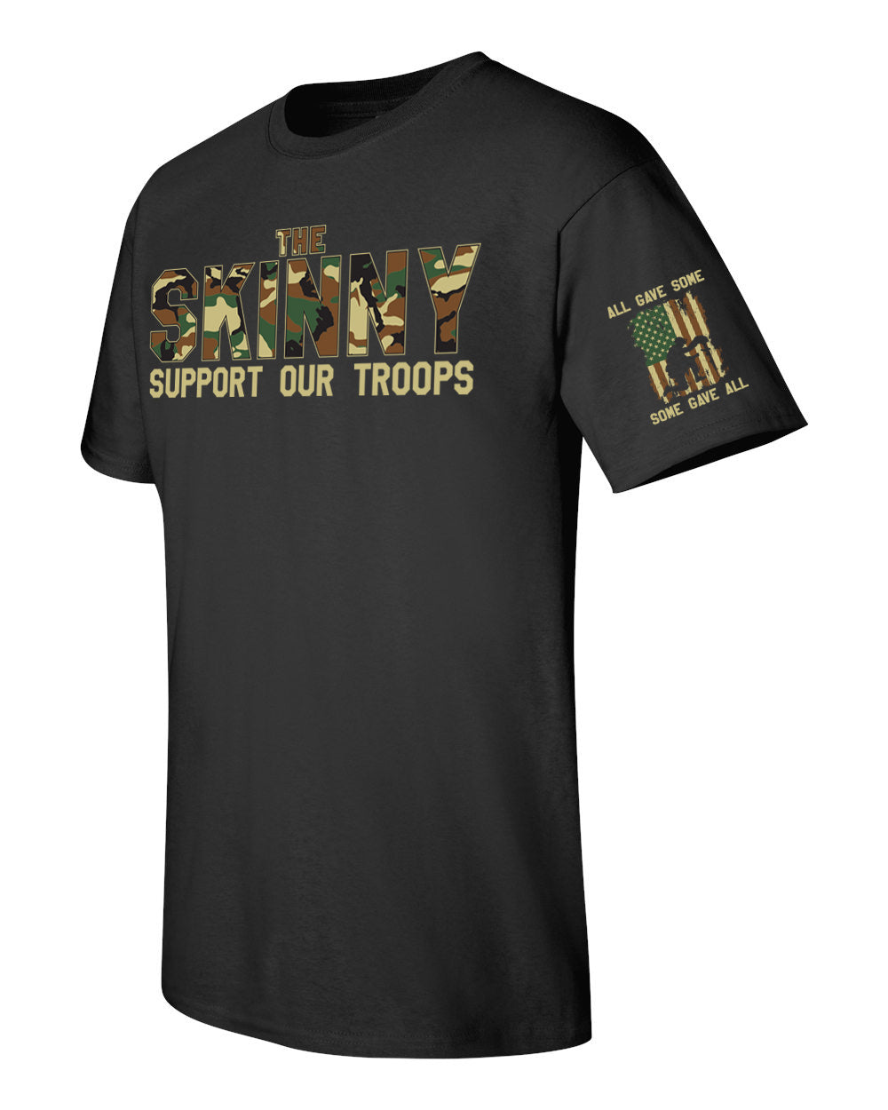 The Skinny Camo Support Our Troops Clothing