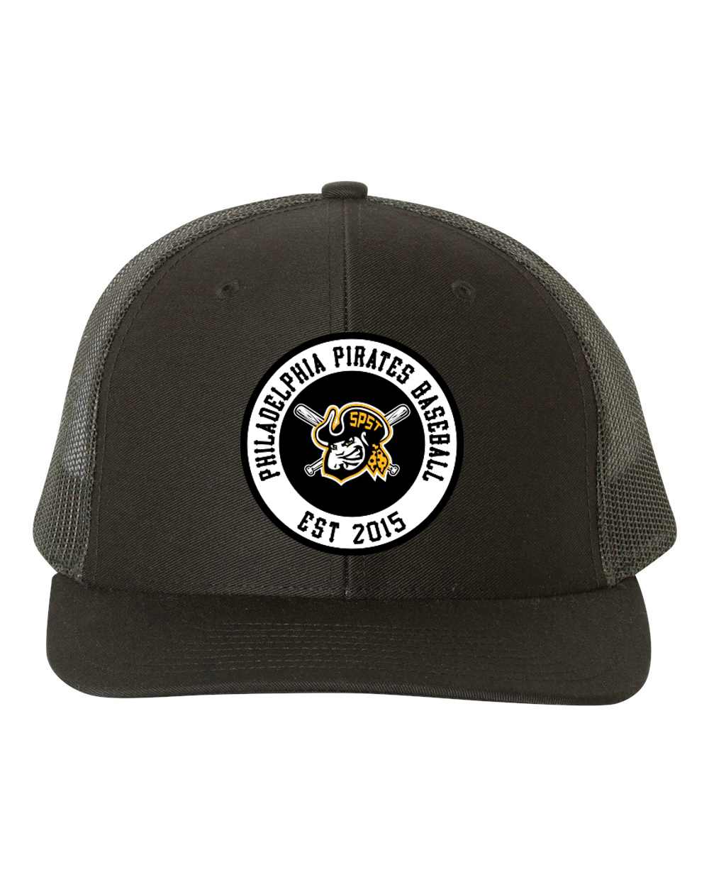 SPST Pirate Patch Logo Snapback Trucker Cap - 112