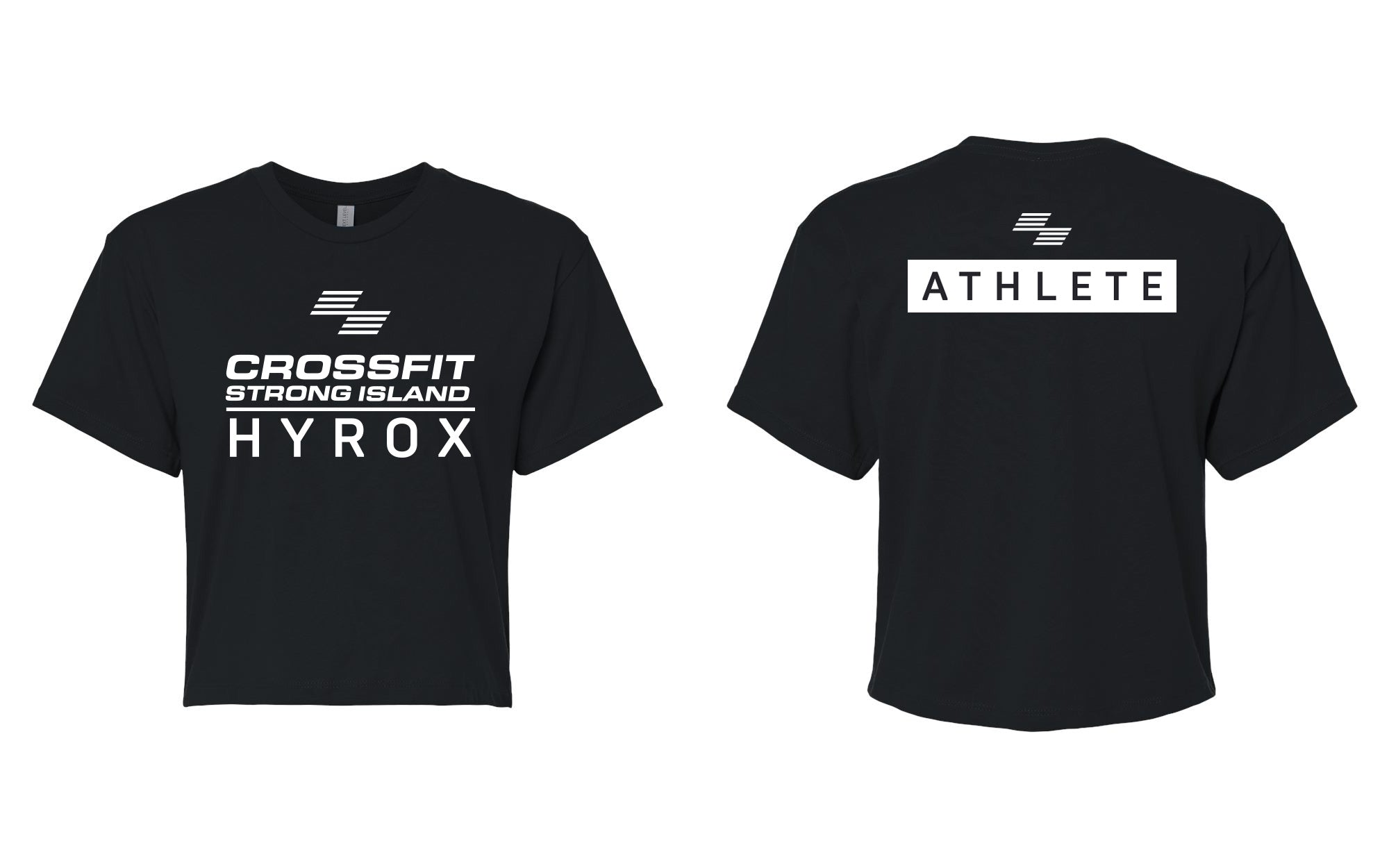 CrossFit Strong Island Hyrox Athlete Cropped Women's Tee 1580
