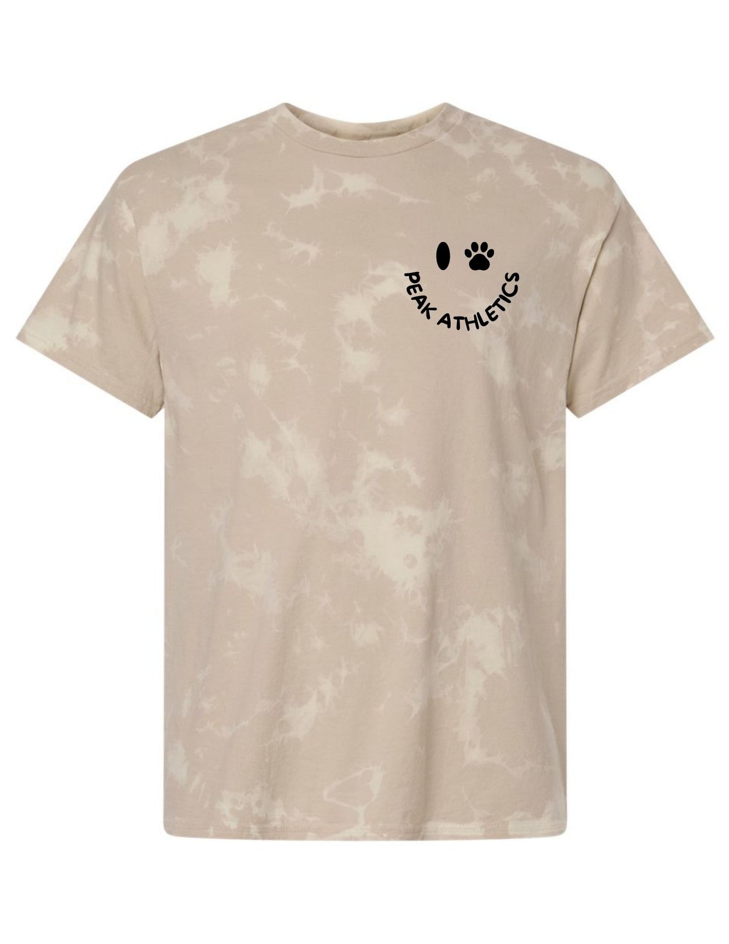 Peak 180 Gym Dogs Unisex Bleach Out Dyed T-Shirt - 1385