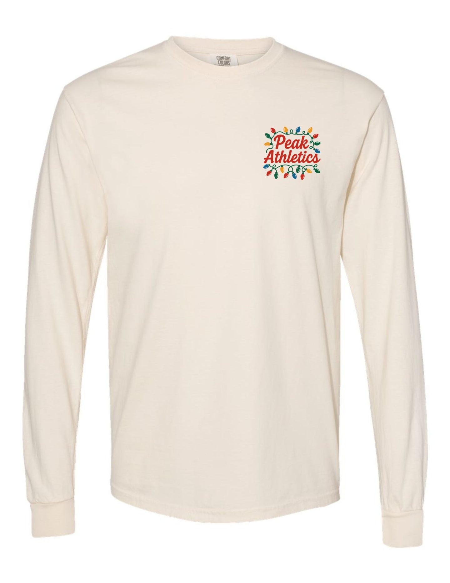 Peak 180 Christmas Lights Unisex Garment-Dyed Heavyweight Long Sleeve T-Shirt - 6014