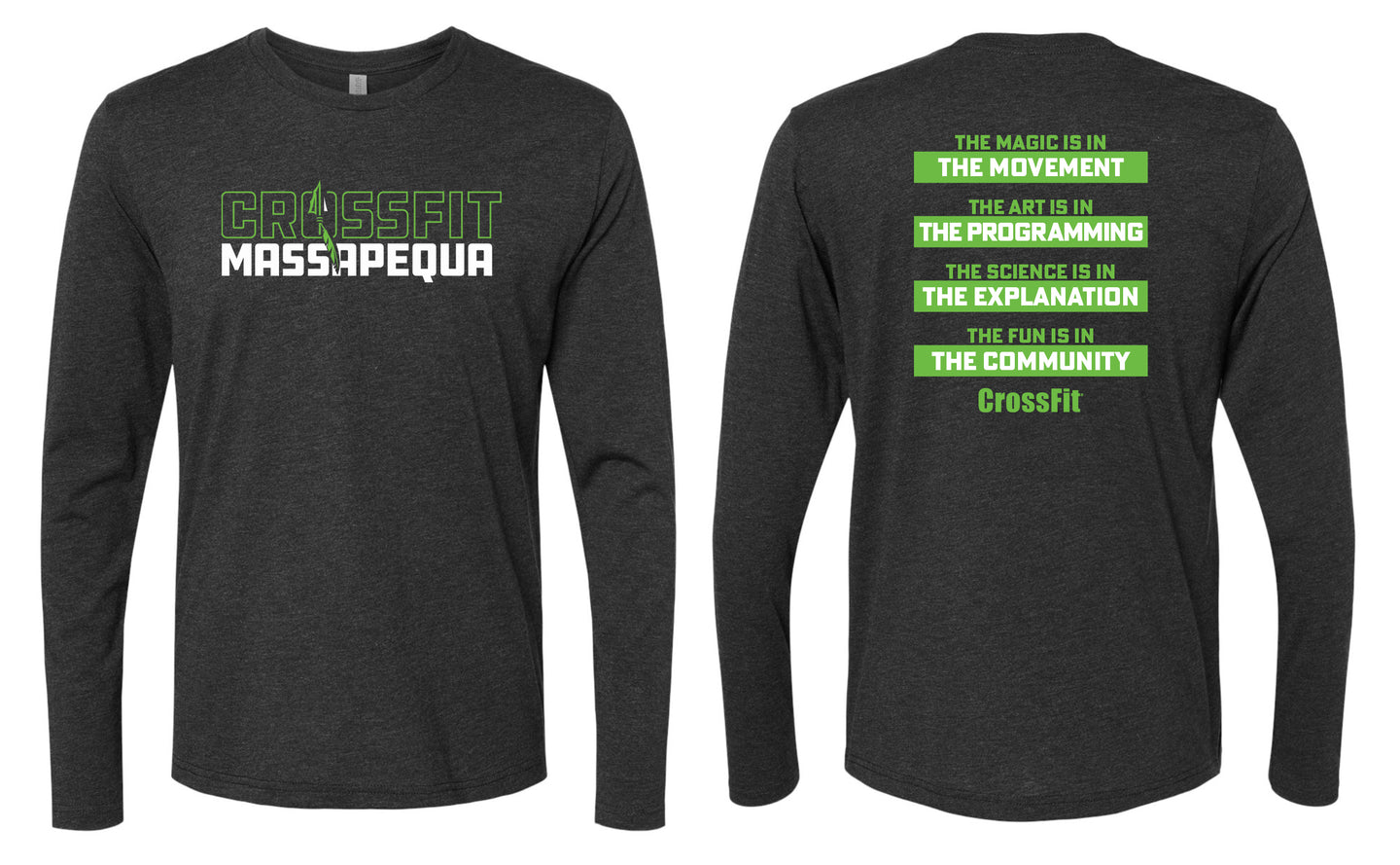 CrossFit Massapequa Unisex Long Sleeve Tee - Black