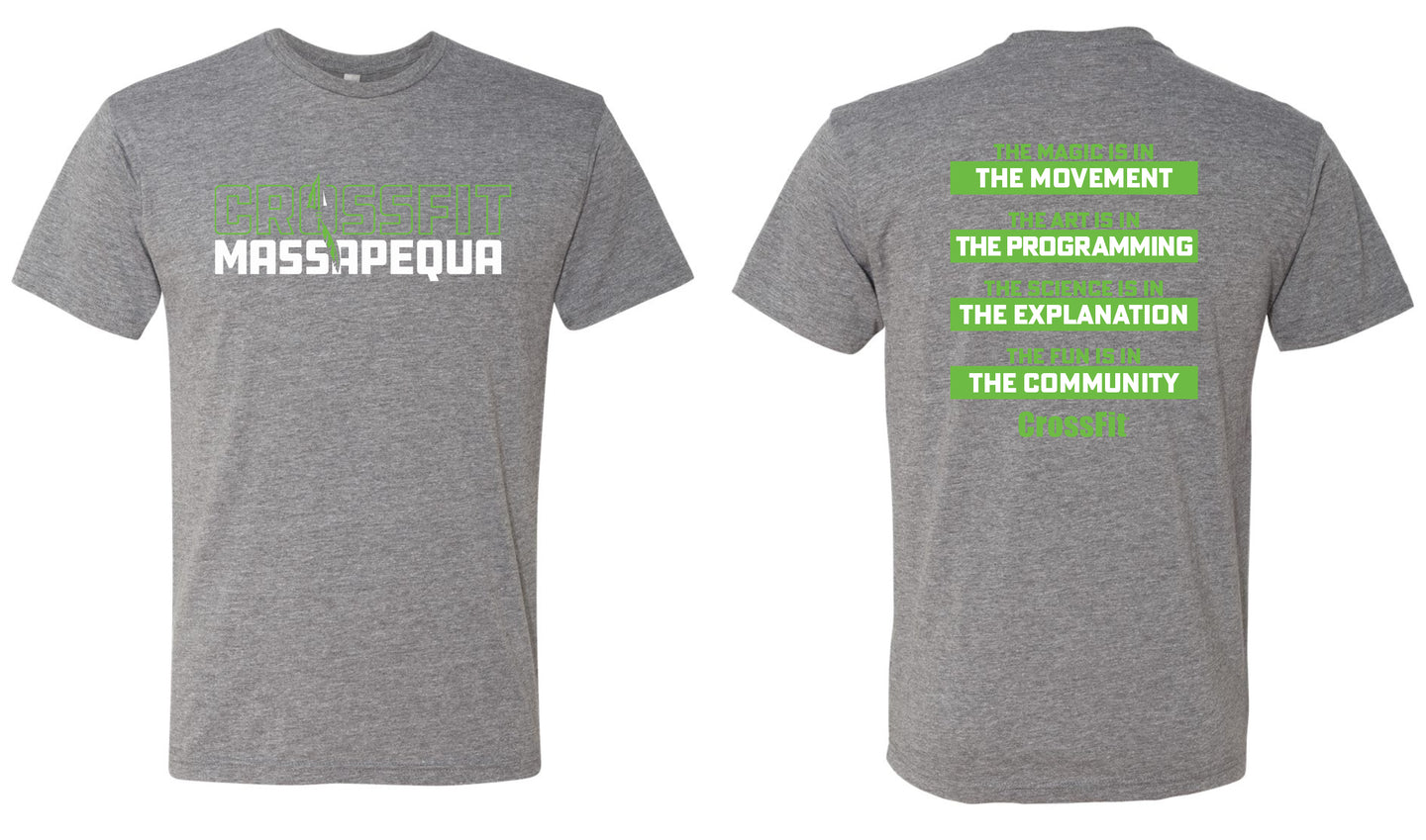 CrossFit Massapequa Mens Tee - Gray