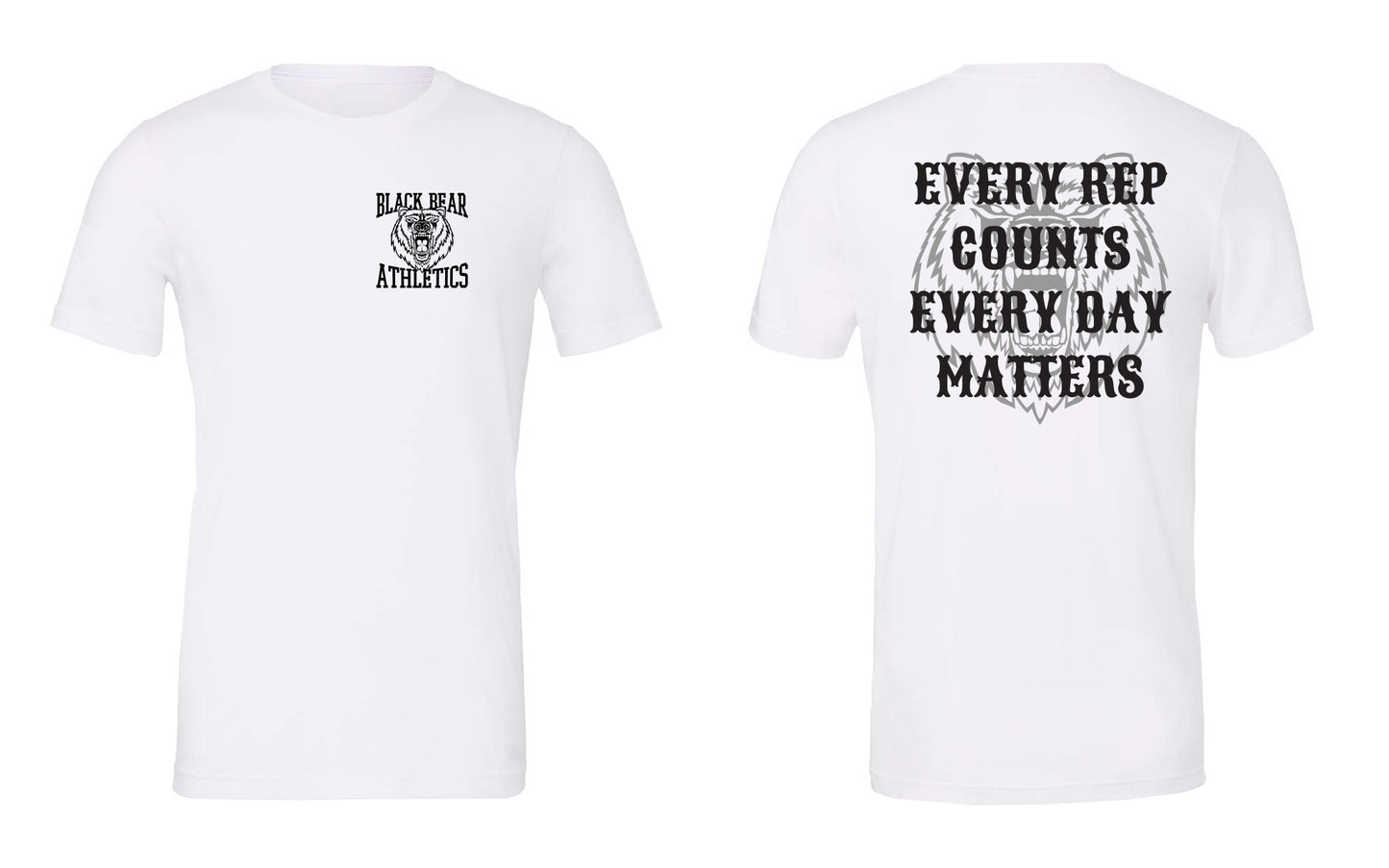 Black Bear Athletics Every Rep Counts Every Day Matters Triblend Tee - 3001CVC