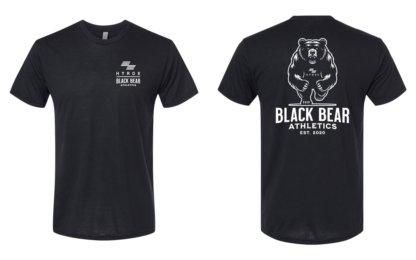 Black Bear Athletics Hyrox 2025 Men Tri Tee - 6010 Black