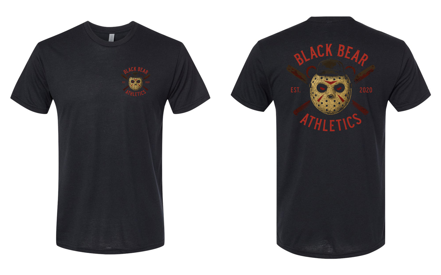 Black Bear Athletics Horror Movie Men Tri Tee - 6010 Black