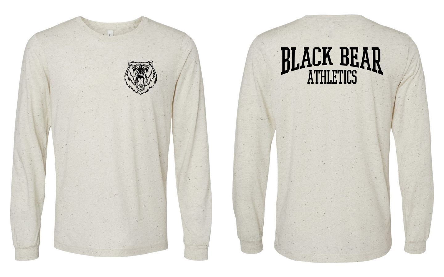 Black Bear Athletics Unisex Triblend Long Sleeve Tee - 3513
