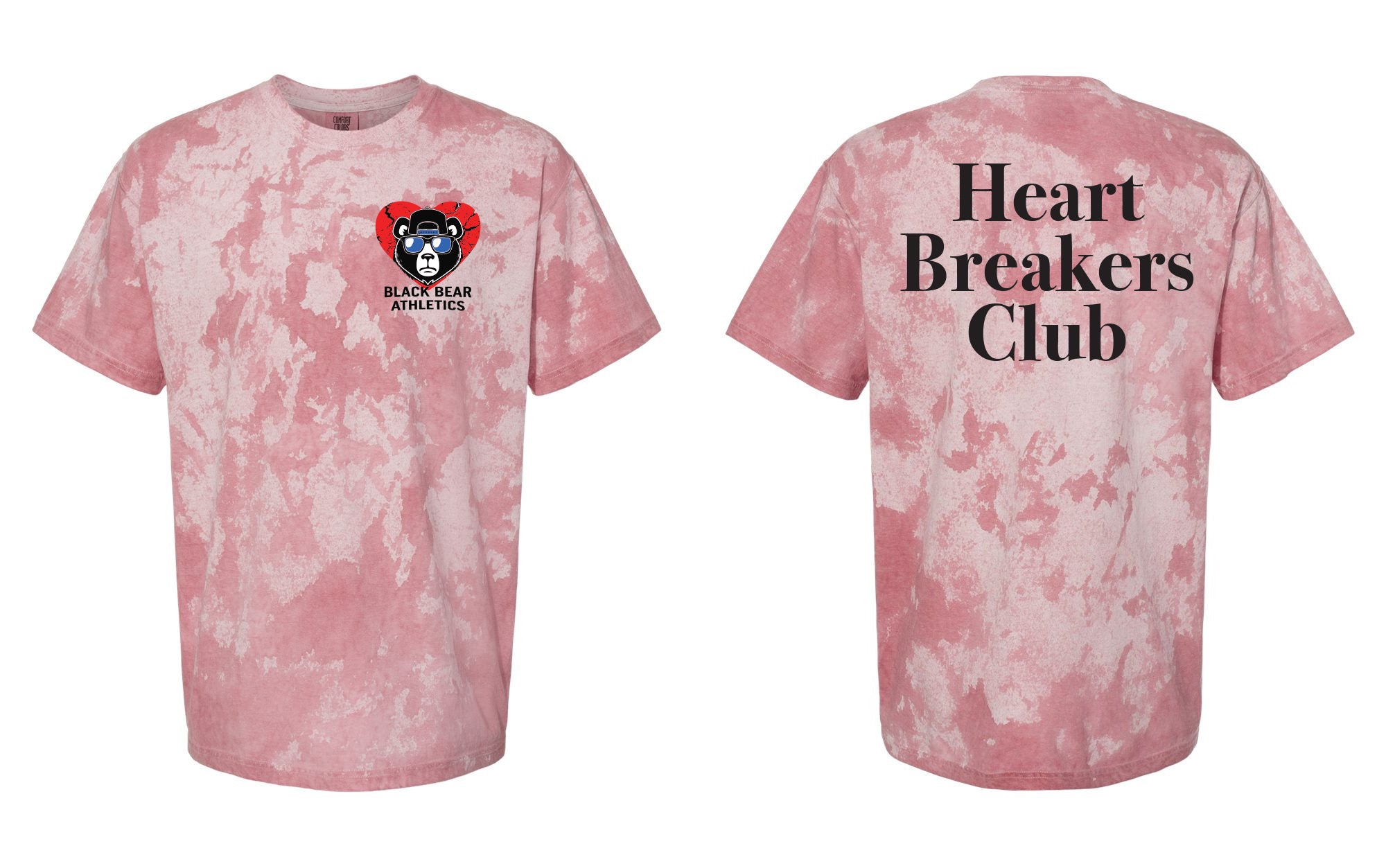 Black Bear Athletics Heart Breakers Club Colorblast™ Heavyweight T-Shirt - 1745