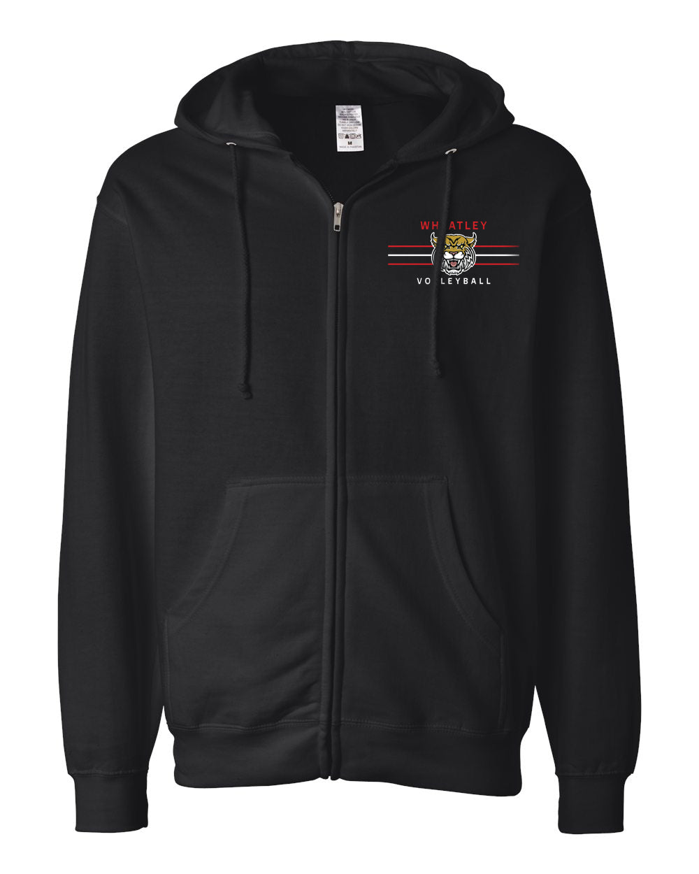 Wheatley Volleyball Left Chest Zip-Up SS4500z