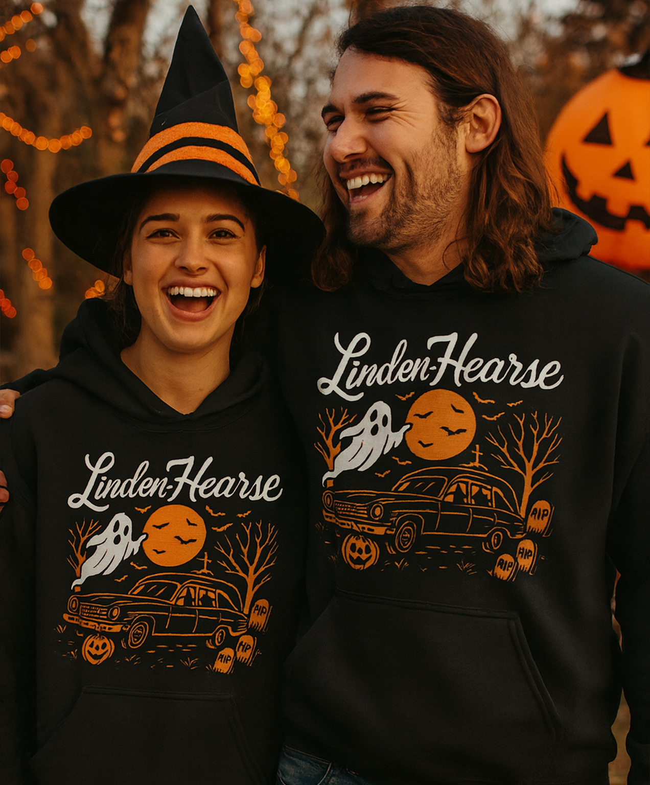 Spooky Linden-Hearse Hoodie