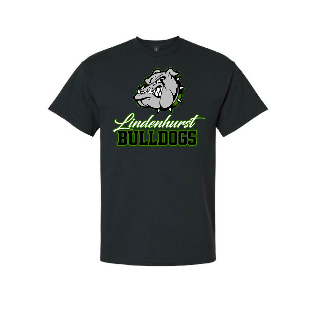 Lindenhurst Bulldogs Script Short Sleeve Cotton Tee 2000/2000B