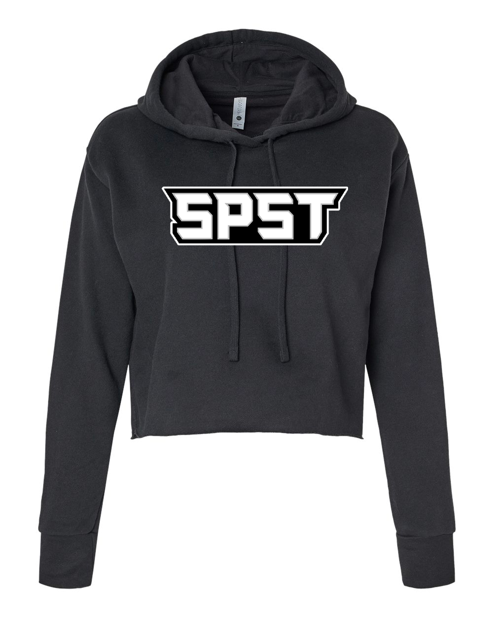 SPST Logo Women's Laguna Sueded Raw Edge Crop Hoodie - 9384