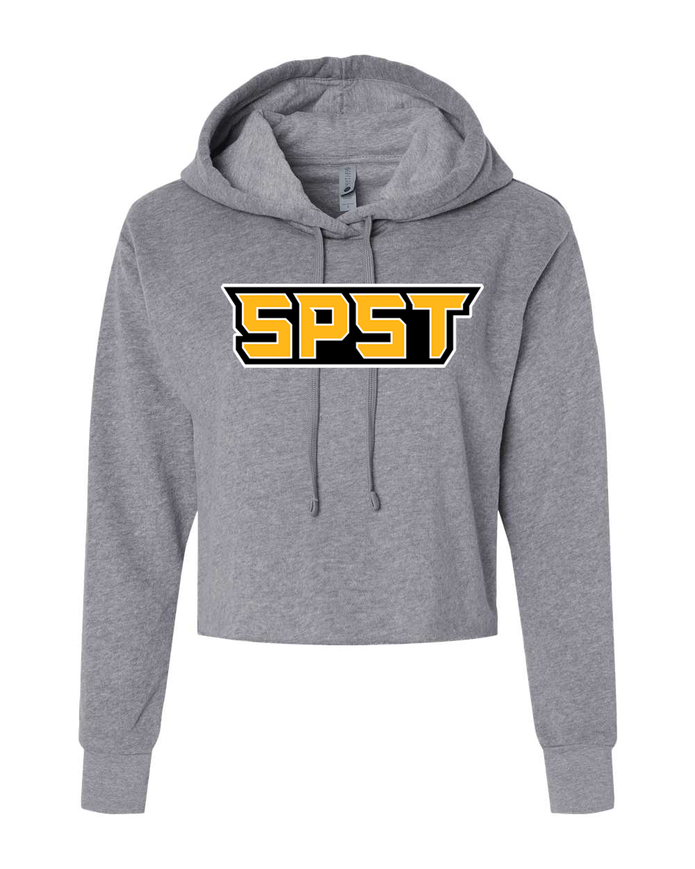 SPST Logo Women's Laguna Sueded Raw Edge Crop Hoodie - 9384