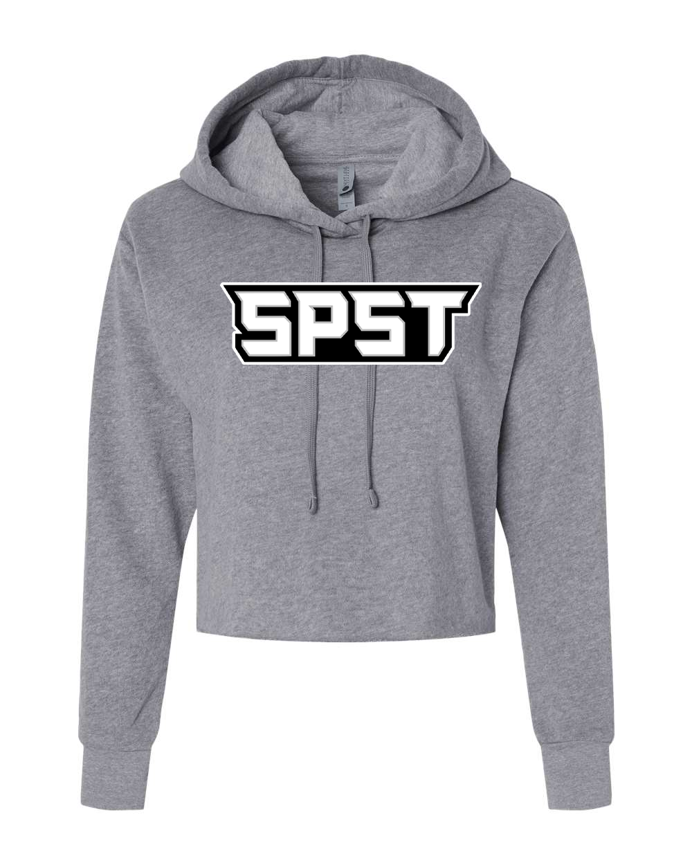 SPST Logo Women's Laguna Sueded Raw Edge Crop Hoodie - 9384