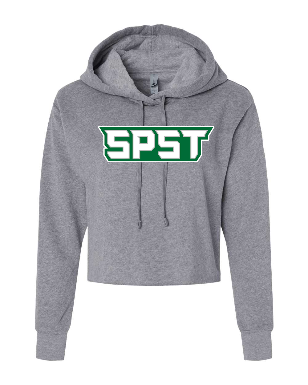 SPST Logo Women's Laguna Sueded Raw Edge Crop Hoodie - 9384