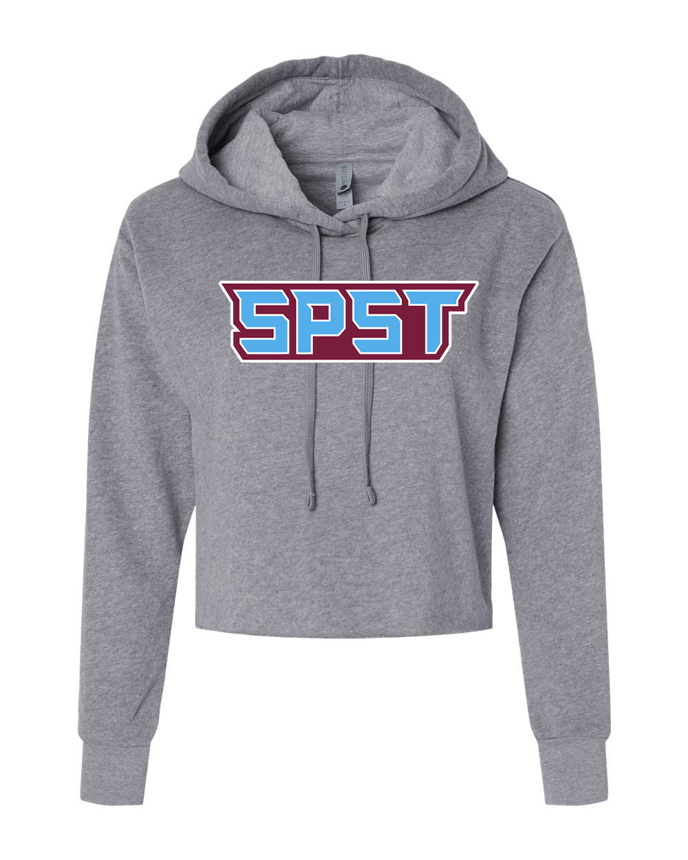 SPST Logo Women's Laguna Sueded Raw Edge Crop Hoodie - 9384