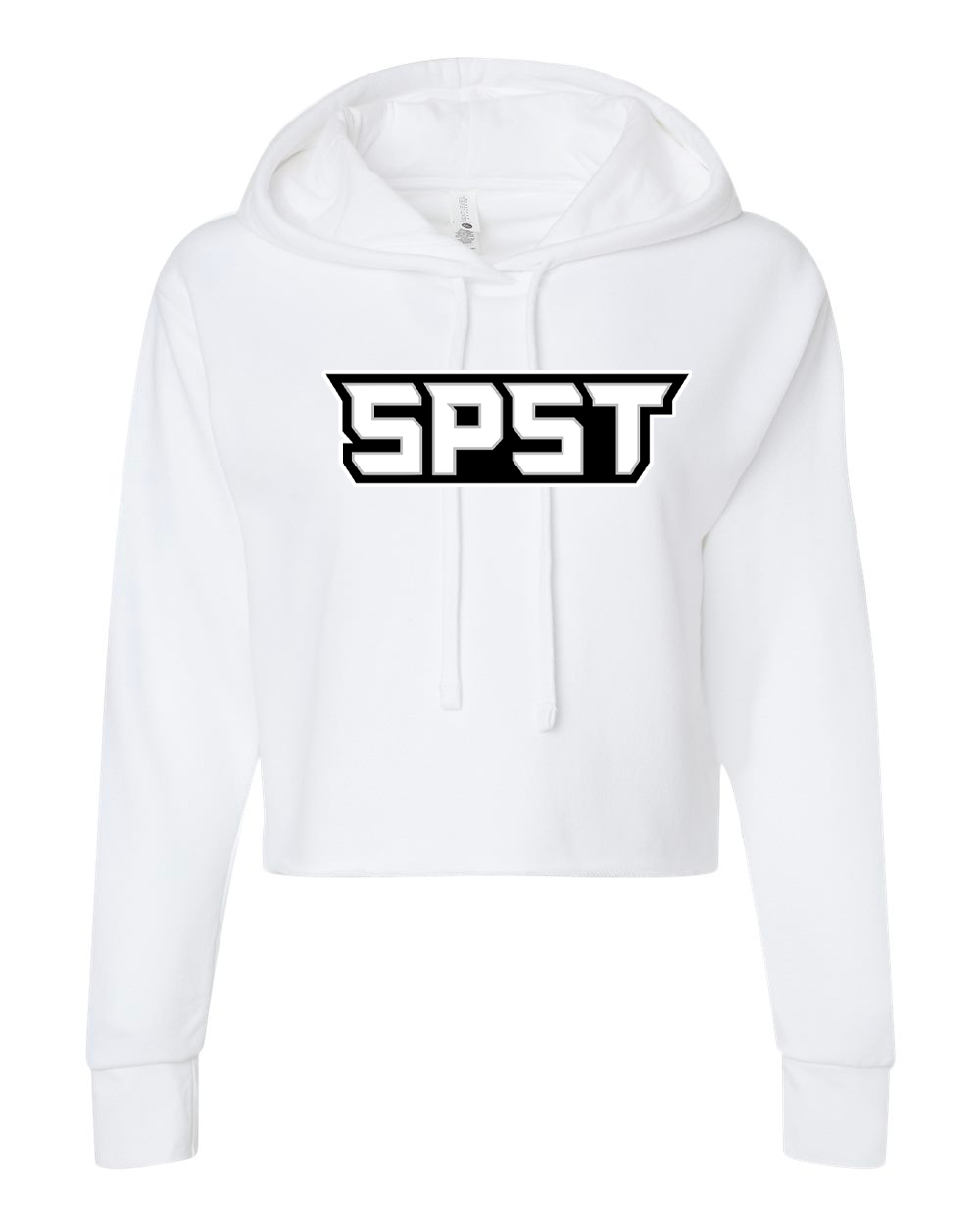 SPST Logo Women's Laguna Sueded Raw Edge Crop Hoodie - 9384