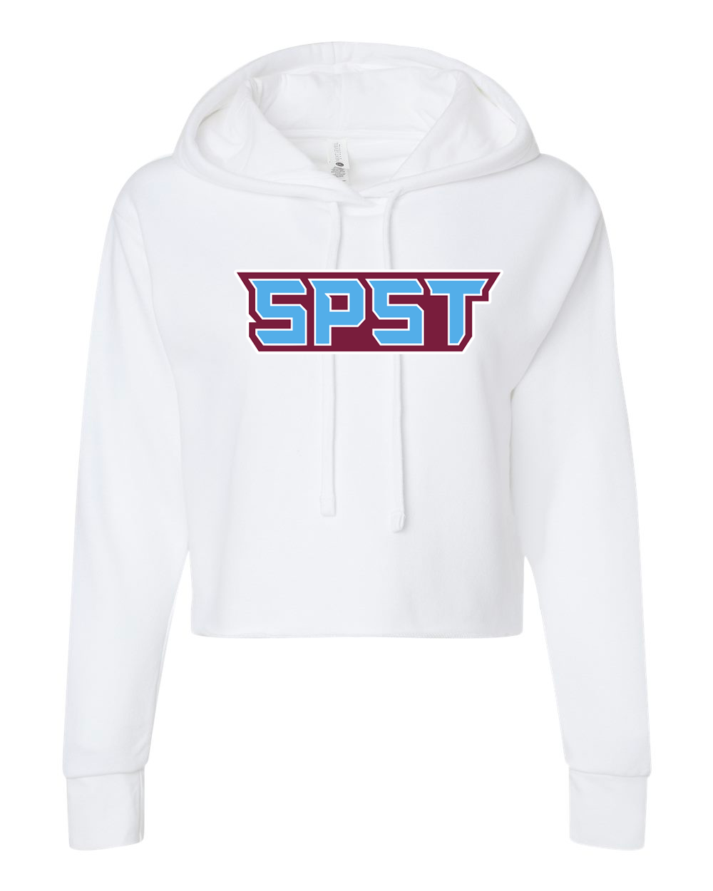 SPST Logo Women's Laguna Sueded Raw Edge Crop Hoodie - 9384