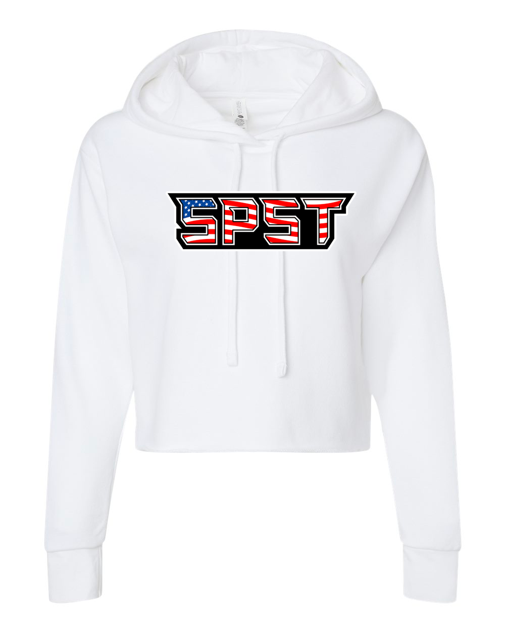 SPST Logo Women's Laguna Sueded Raw Edge Crop Hoodie - 9384