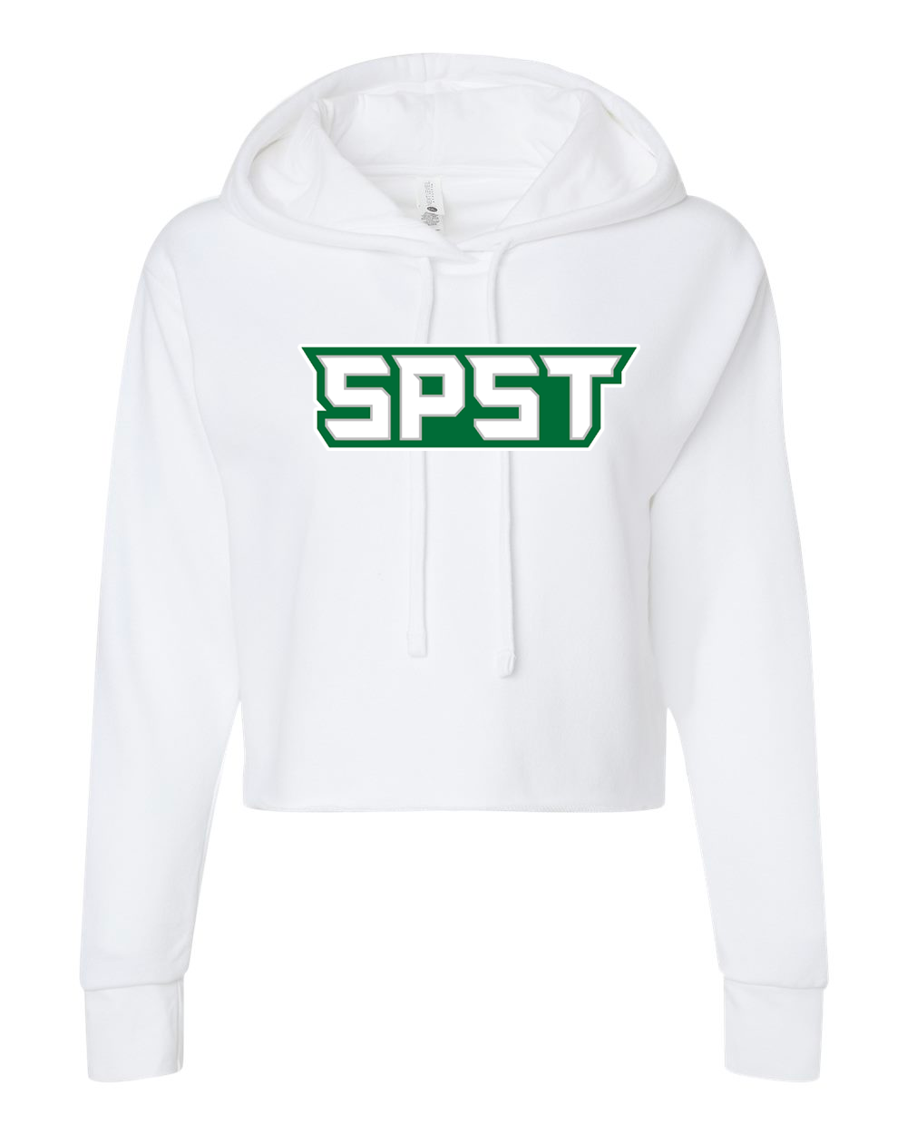 SPST Logo Women's Laguna Sueded Raw Edge Crop Hoodie - 9384