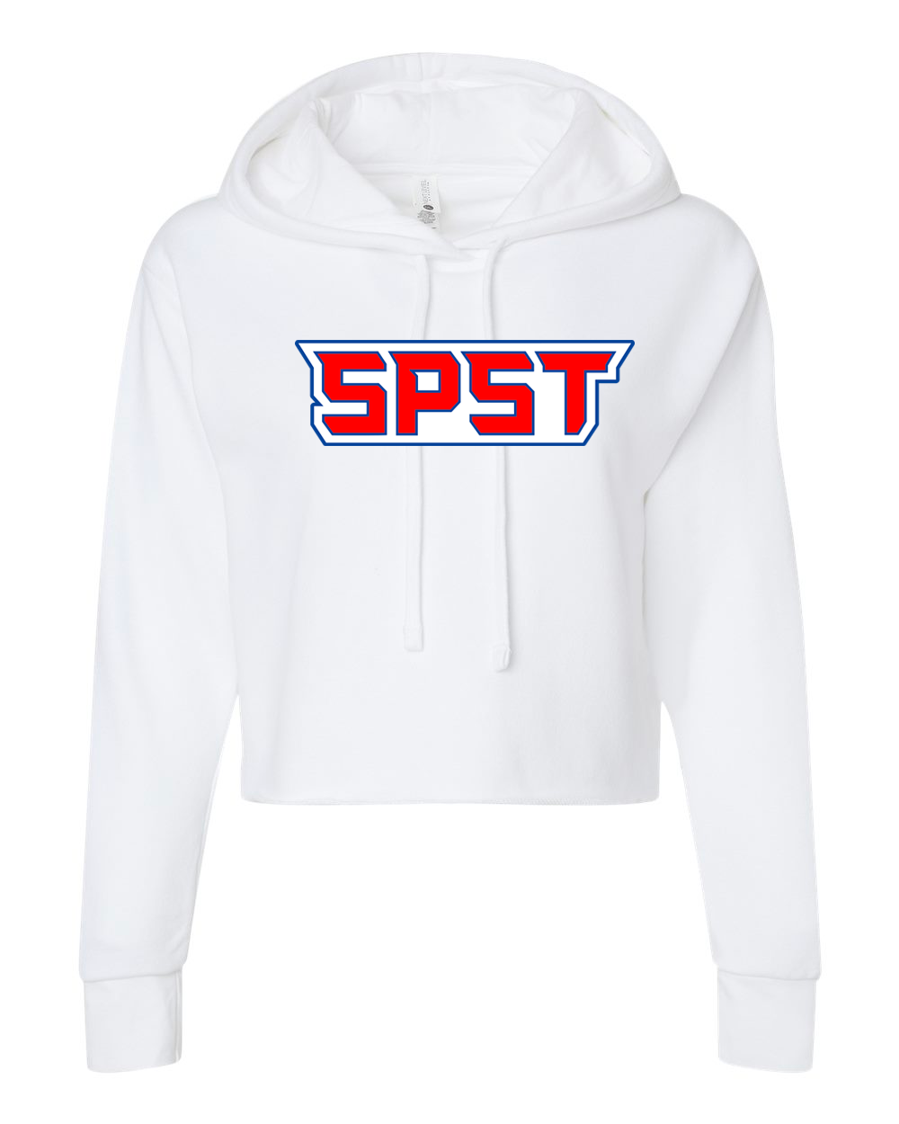 SPST Logo Women's Laguna Sueded Raw Edge Crop Hoodie - 9384