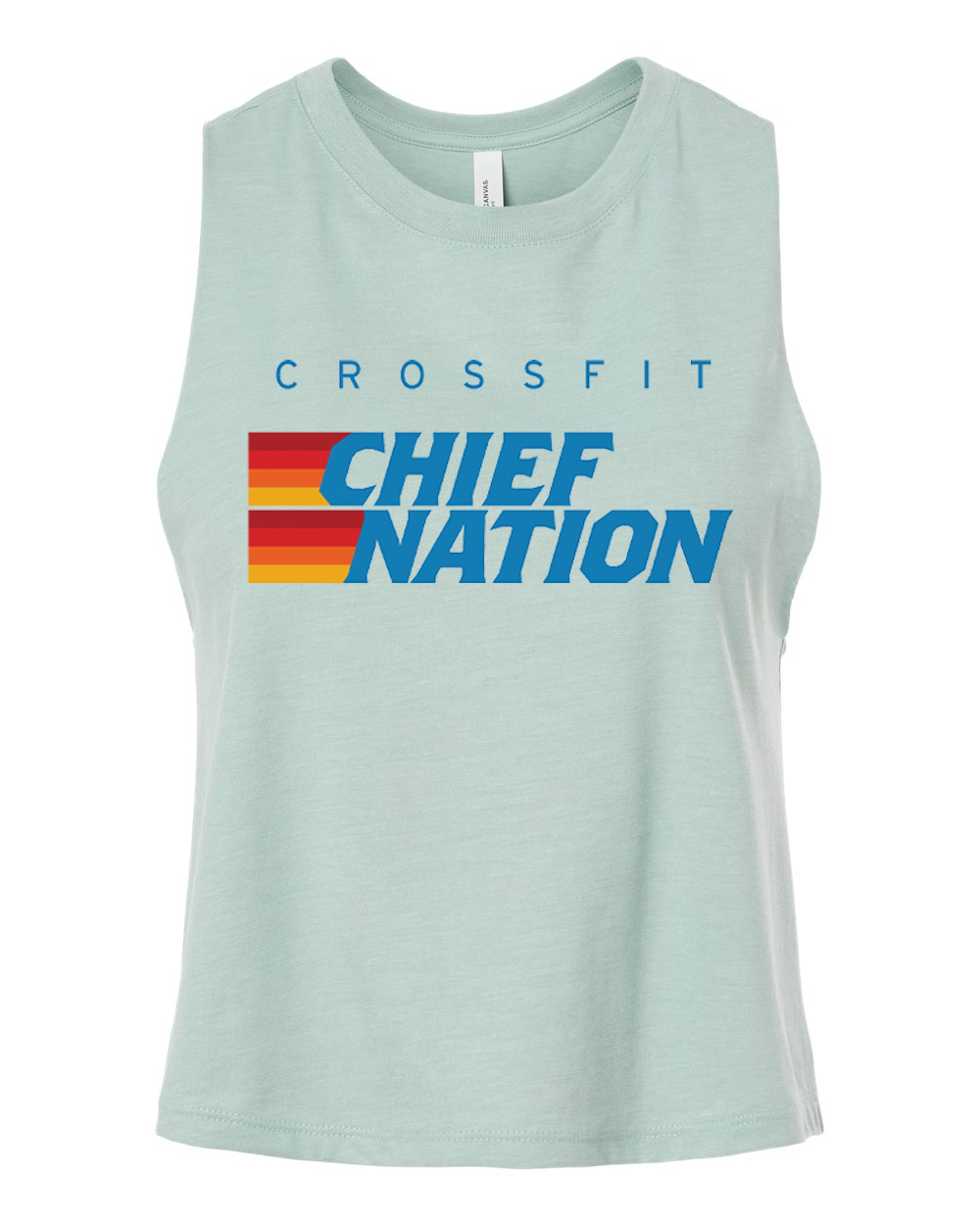 Crossfit Chief Nation Retro Design Crop Tank Top - 6682