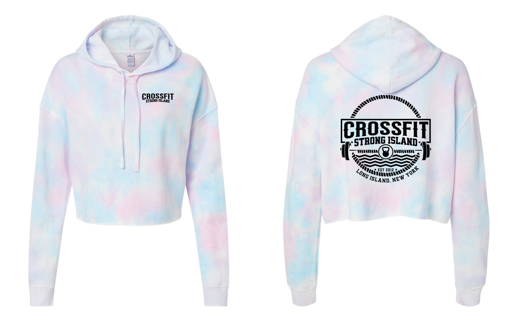 CrossFit Strong Island Nautical Design Cropped Ladies Hood AFX64CRP