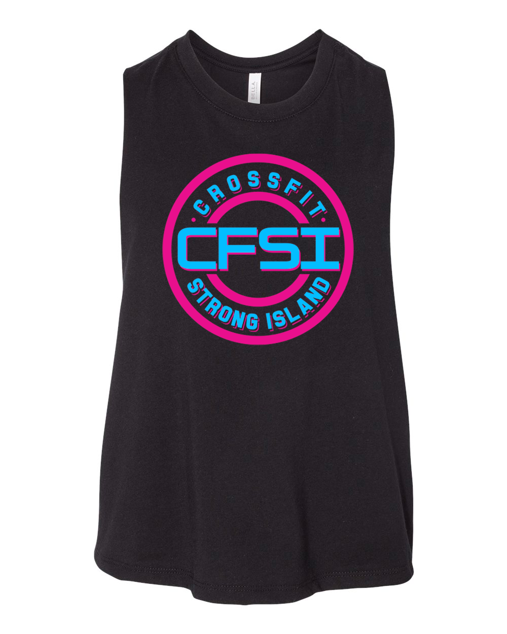 CrossFit Strong Island Miami Ladies Cropped Tank 6682