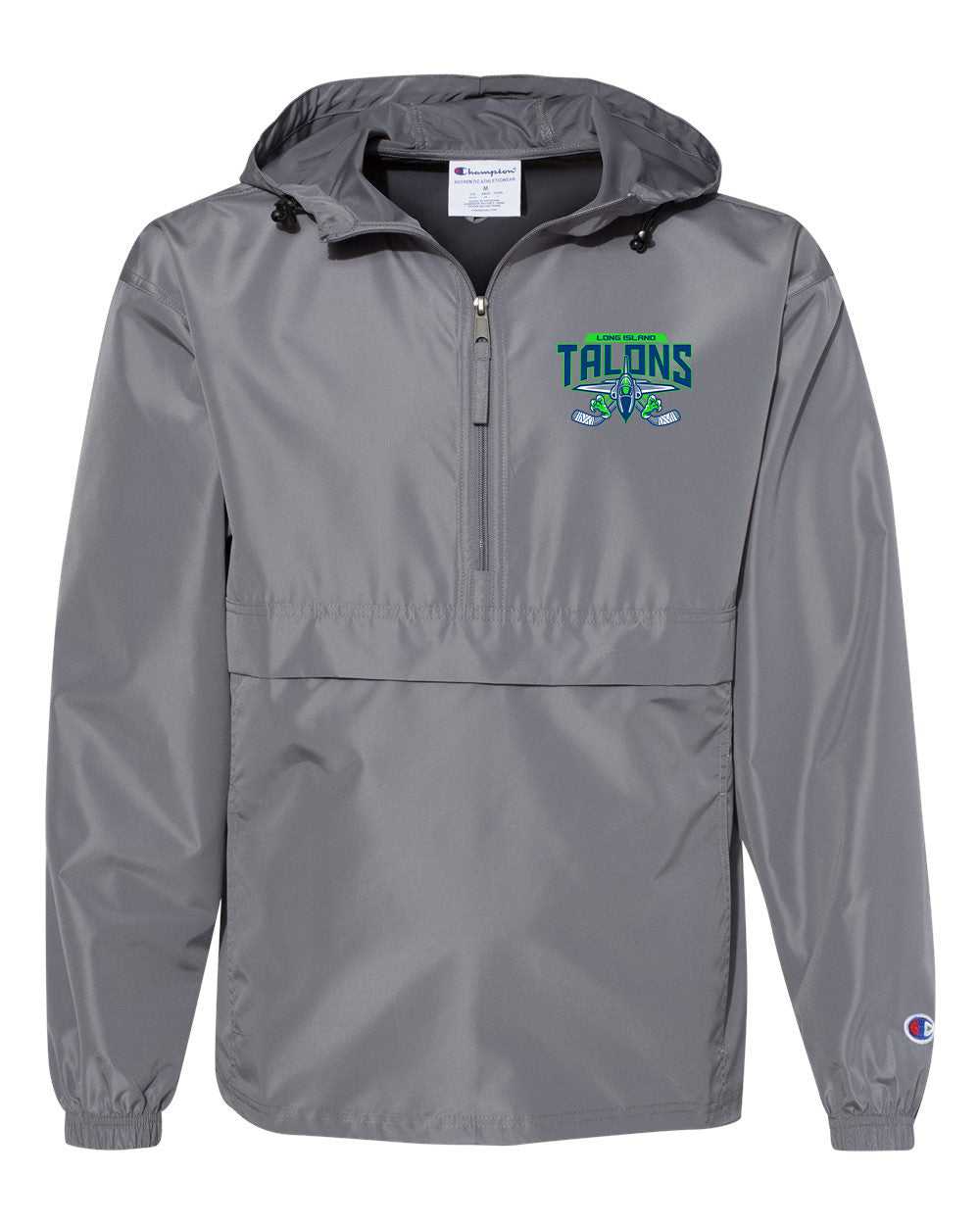 Long Island Talons Hooded Packable Quarter-Zip Jacket CO200