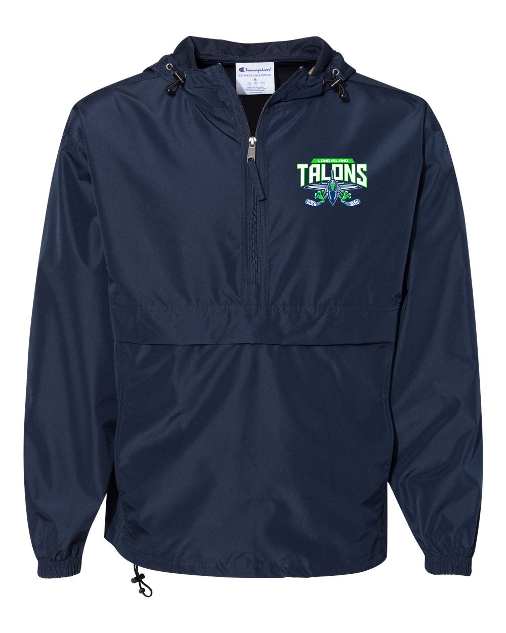 Long Island Talons Hooded Packable Quarter-Zip Jacket CO200