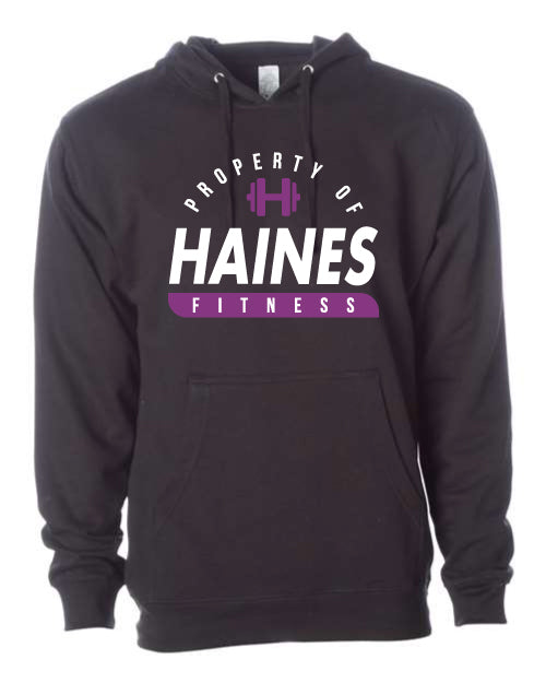 Haines Fitness Black Hoodie SS4500