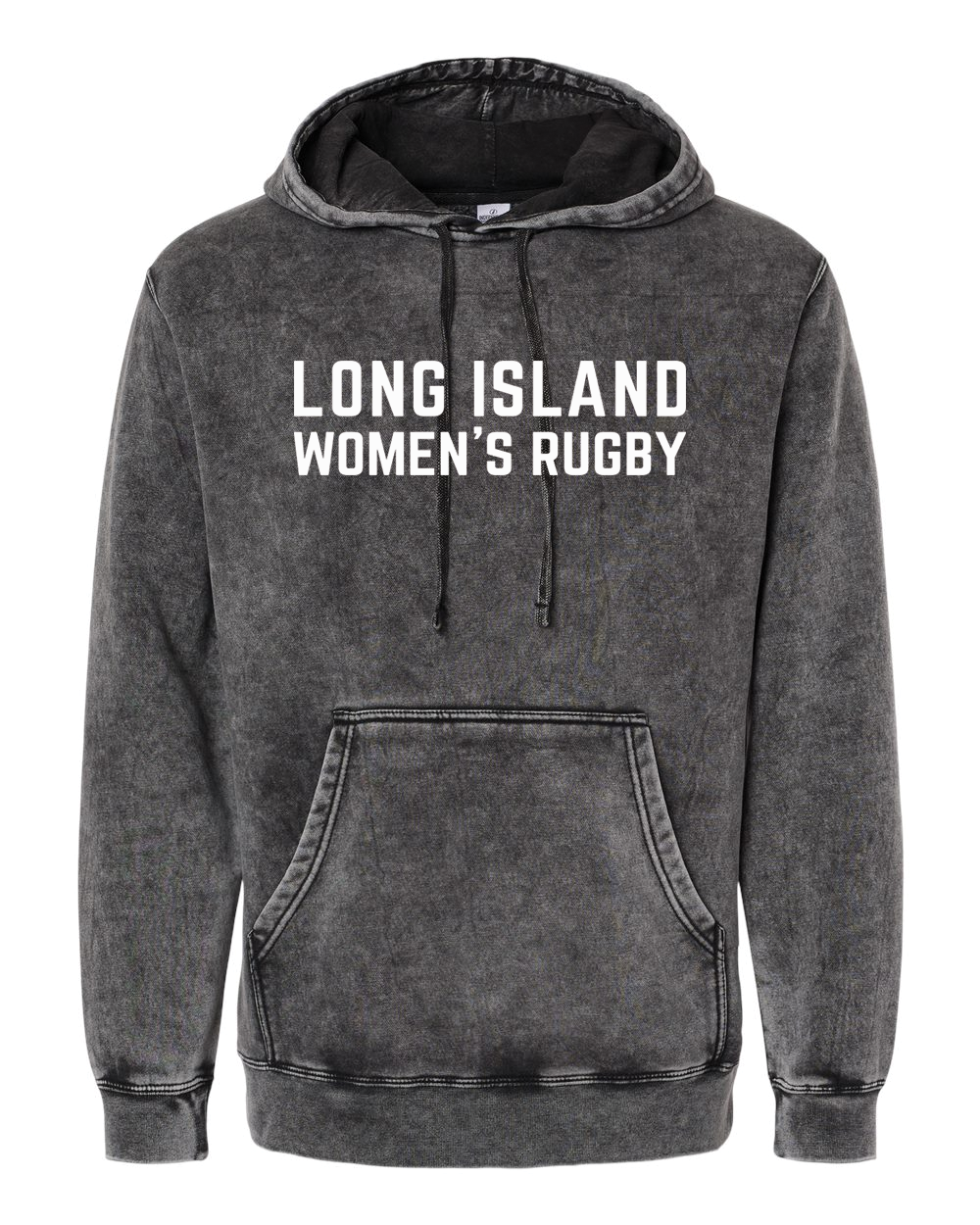 Long Island Women's Rugby Midweight Mineral Wash Hooded Sweatshirt - PRM4500MW