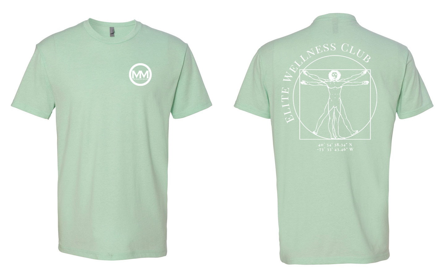 The Merkaba Method Unisex Tee 6210 Mint - White Logo