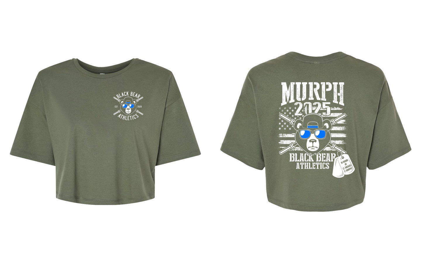 Black Bear Athletics Murph 2025 Women's Crop Top Tee - 1580/6482